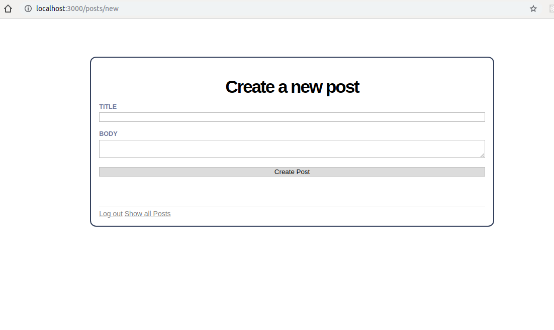 Create new post