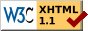 Valid XHTML 1.1