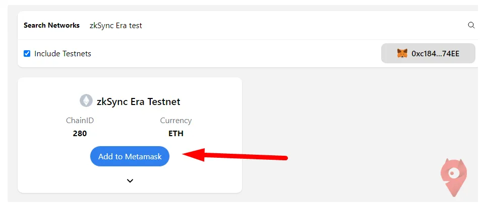 Добавляем в свой MetaMask сеть zkSync ERA