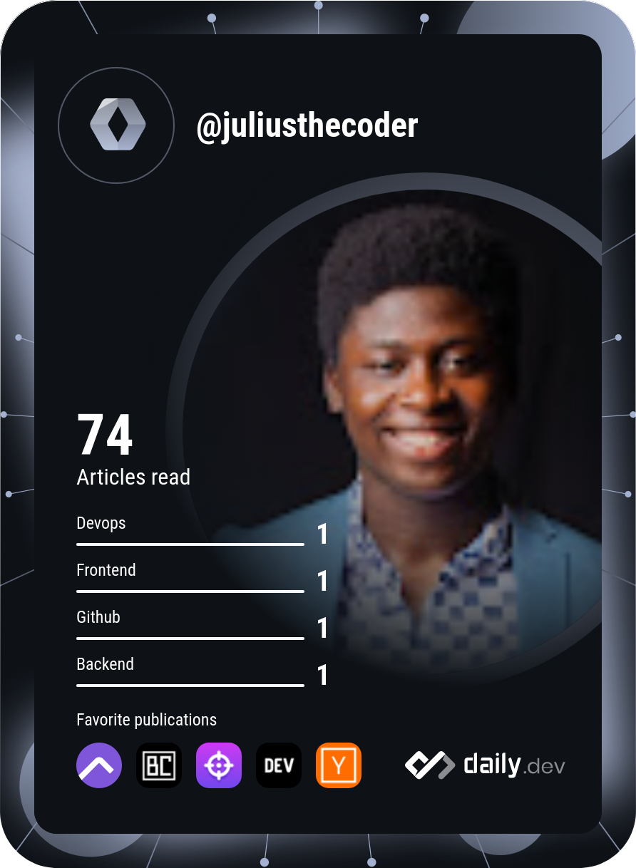 Julius Boakye's Dev Card