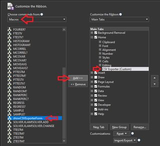 'Adding CSV app macro command' screenshot
