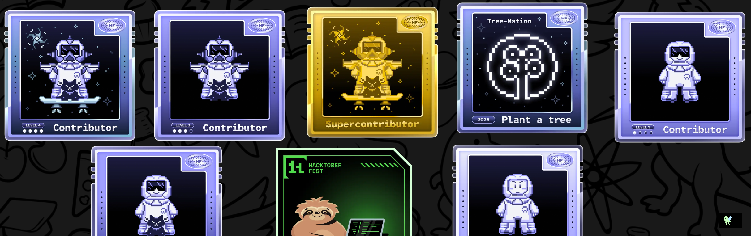 An image of @eppaharsha's Holopin badges, which is a link to view their full Holopin profile