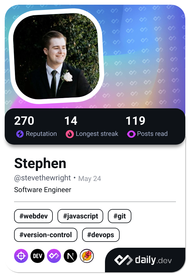 Stephen's Dev Card