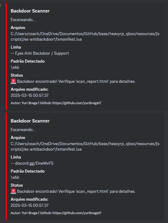 GitHub - yuribraga17/backdoor-scanner