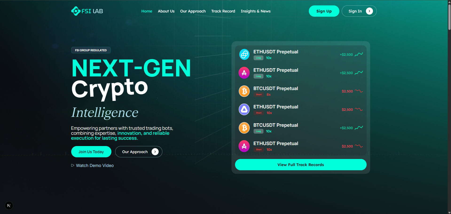 FSI Lab Platform Mockup
