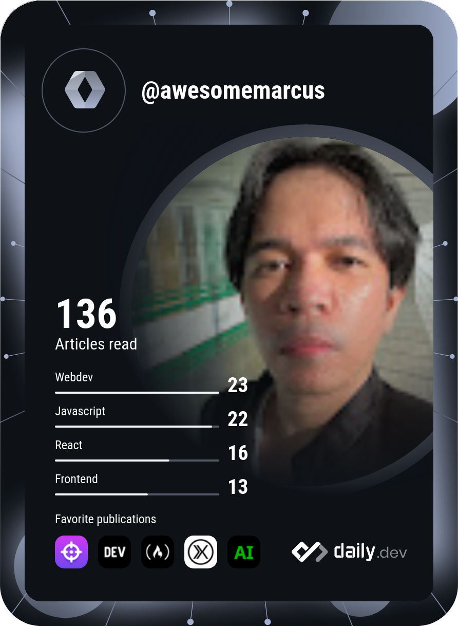 Marcus' Dev Card