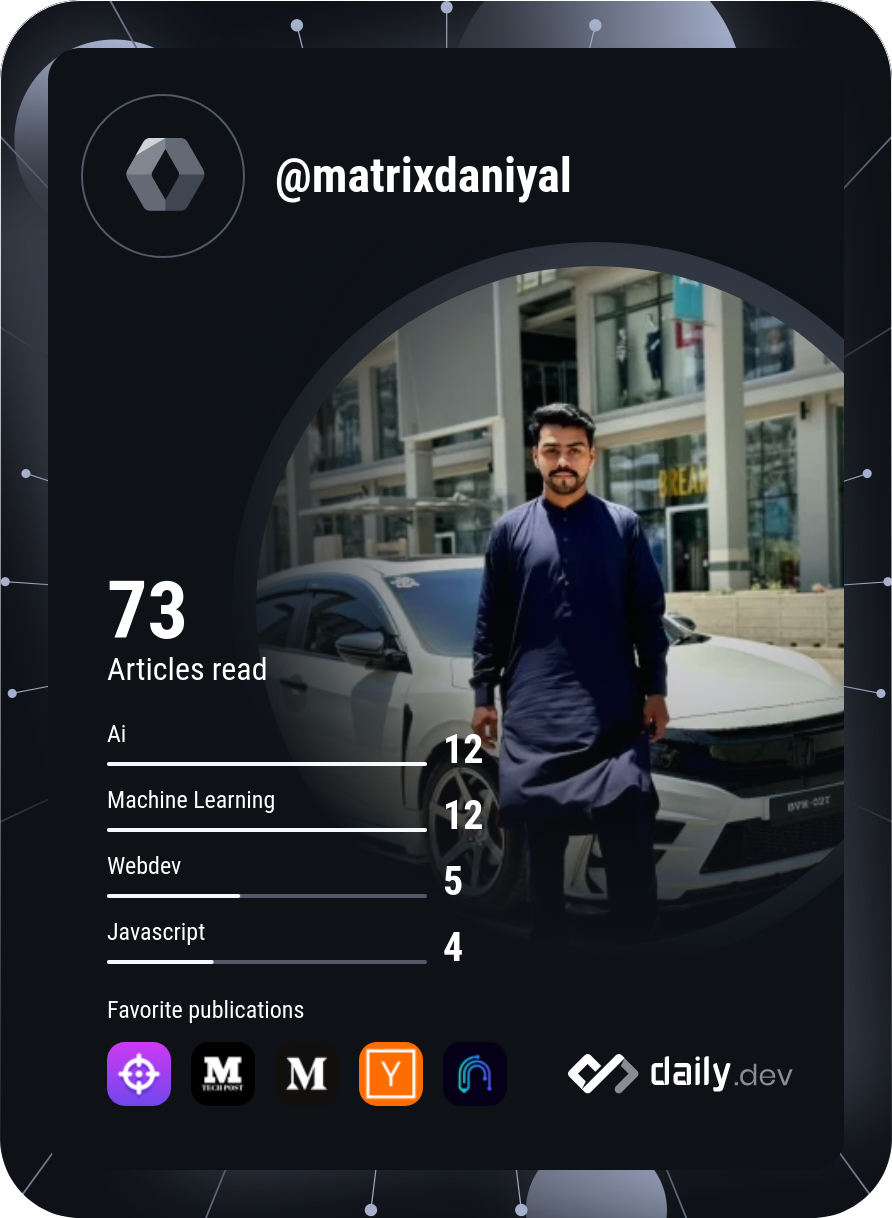 Matrix Daniyal's Dev Card