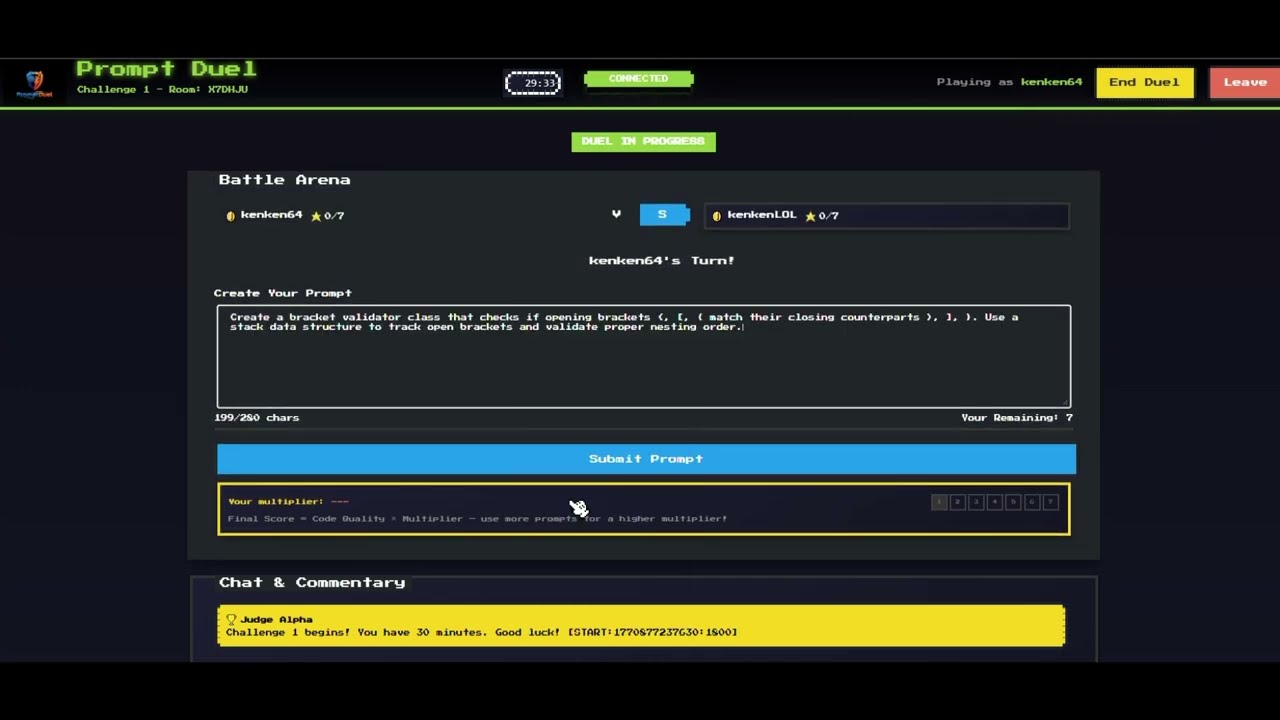 GitHub - kenken64/PromptDuel: A competitive prompt engineering game ...