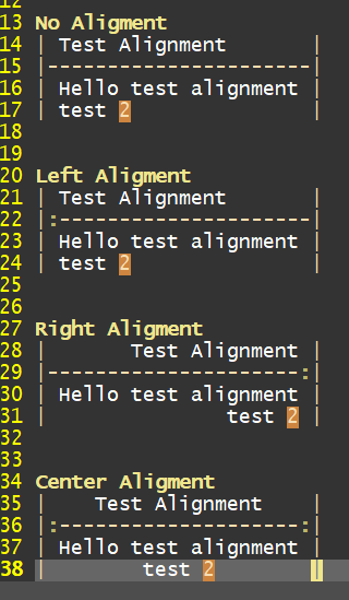 Alignment Example