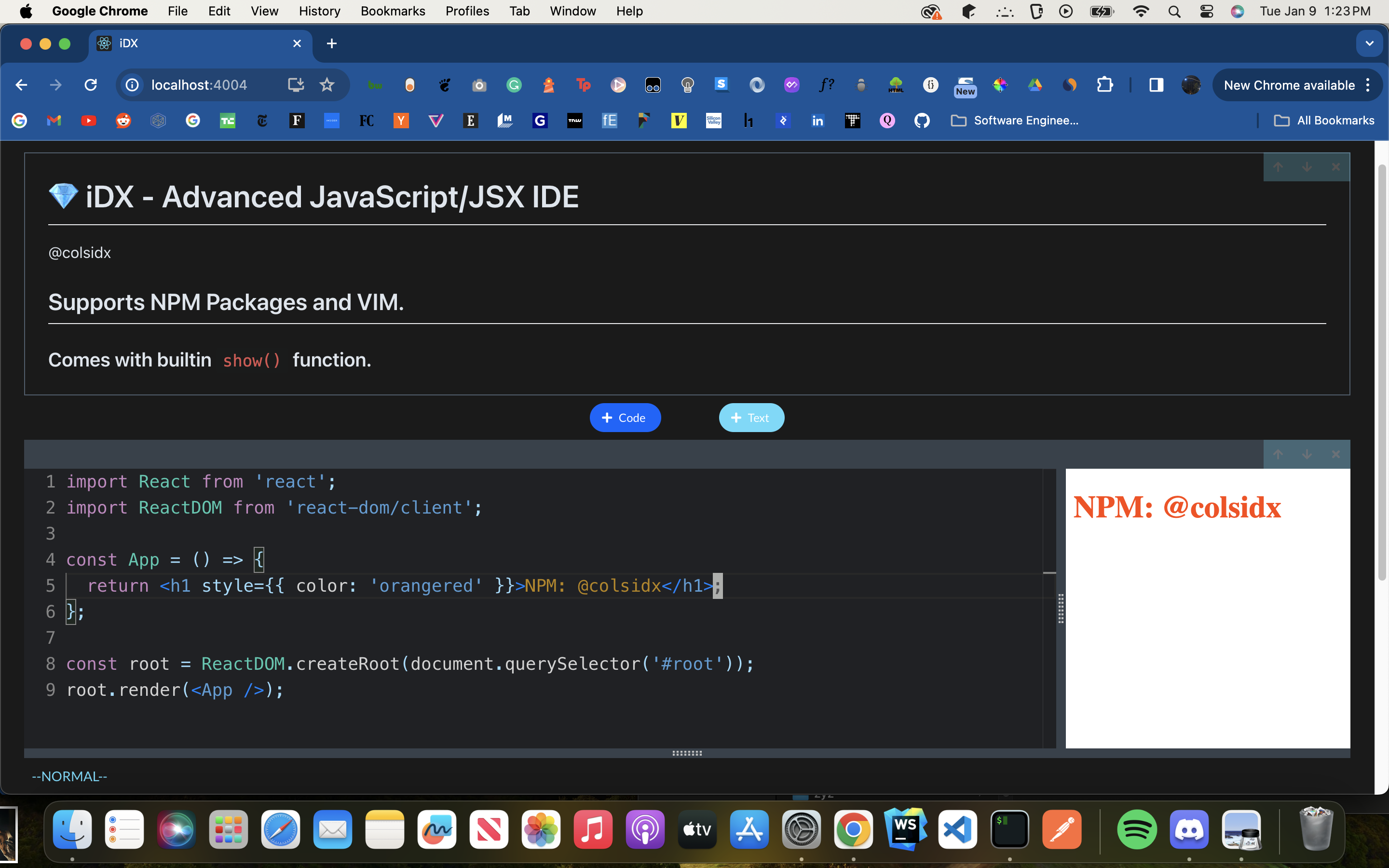 GitHub - colson0x1/idx: An advanced online IDE built with React, Redux ...