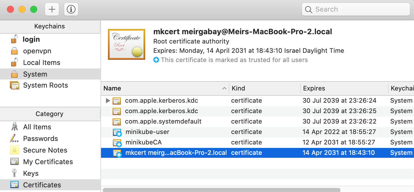 mkcert-certificate-installed