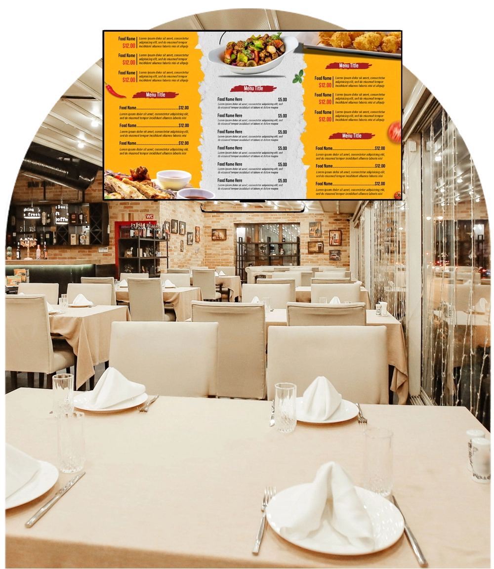 Restaurants and menu boards