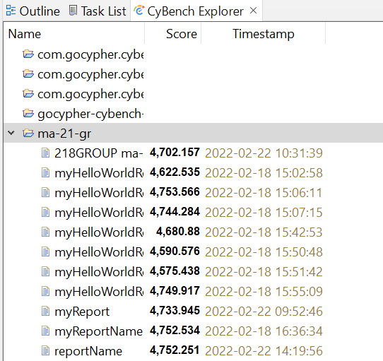 CyBench Explorer example