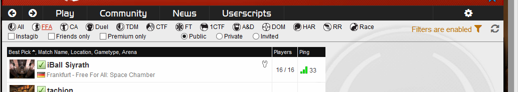 Game Type Picker