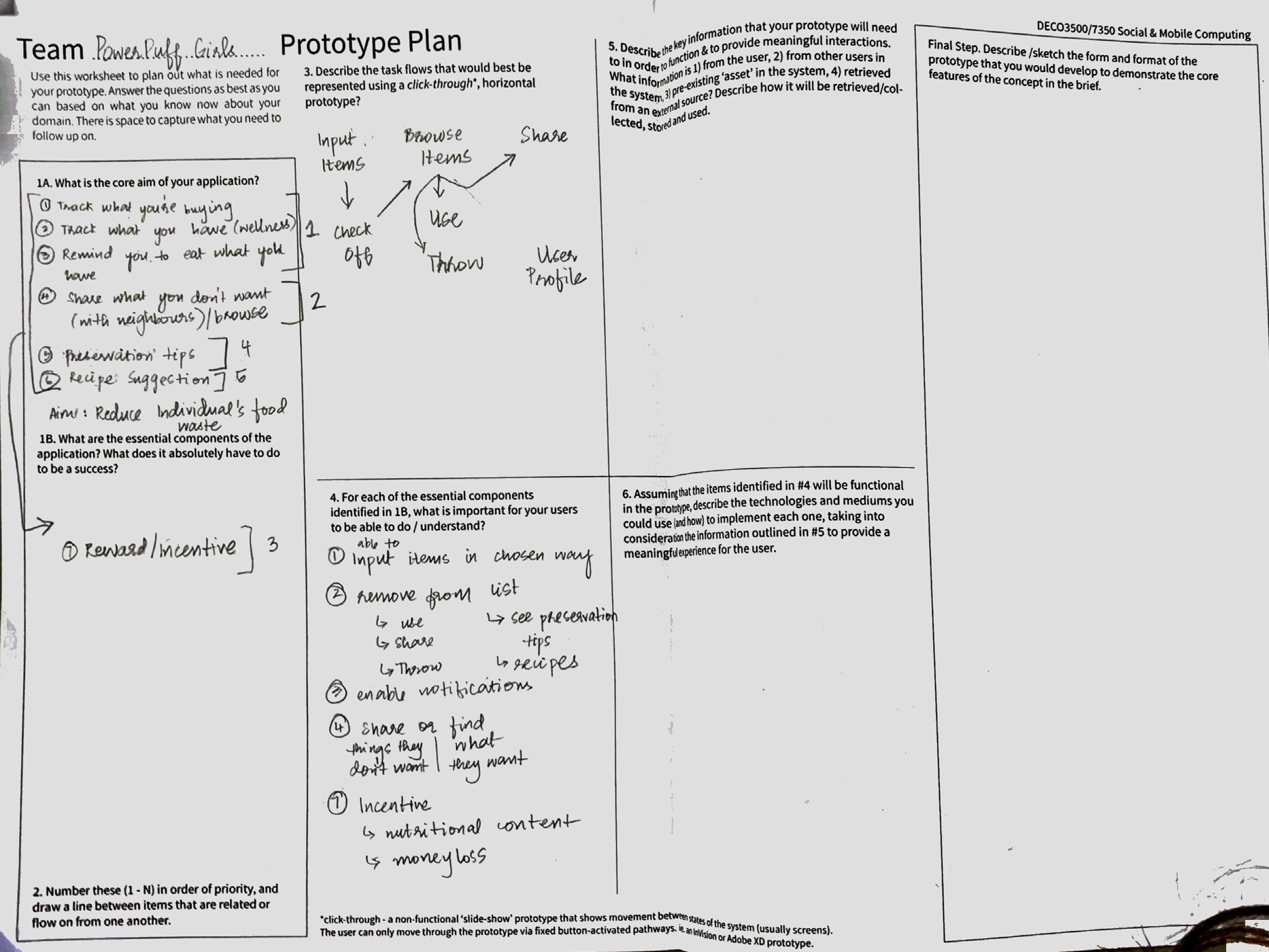 prototype plan worksheet