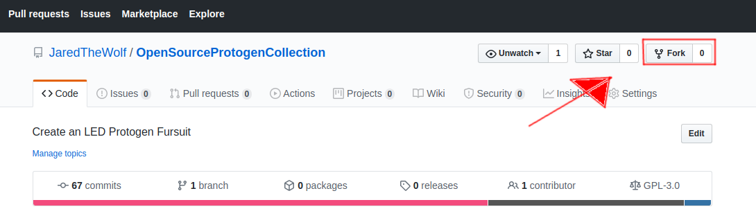 Forking a repo on GitHub