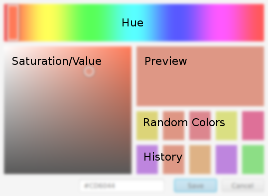 LuxColorPicker UI diagram