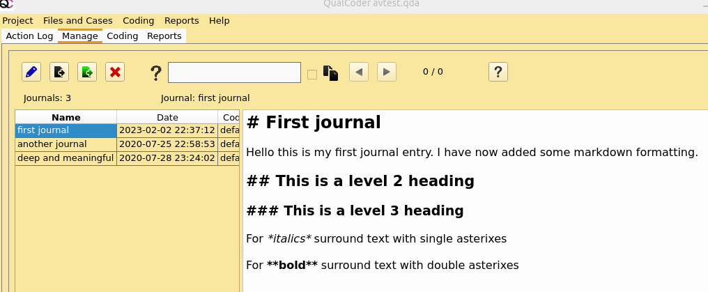 Image showing markdown symbols for highlighting text