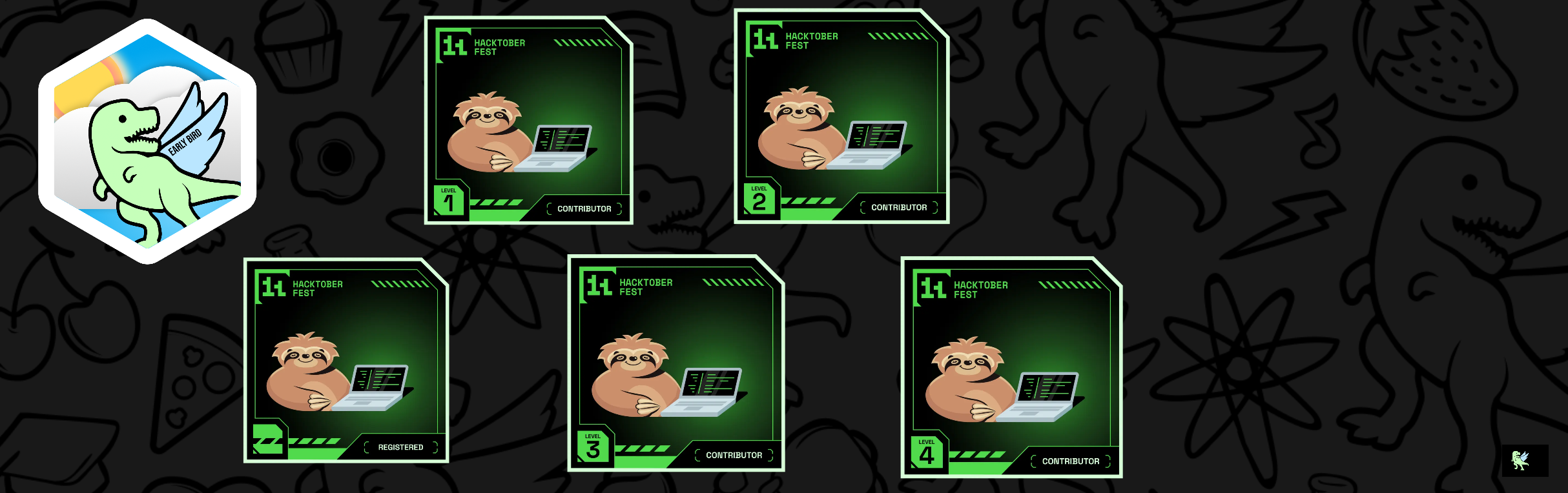 An image of @amandee27's Holopin badges, which is a link to view their full Holopin profile