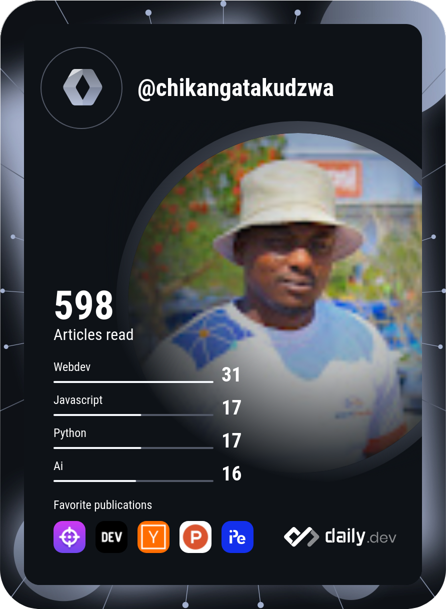 ChikangaTakudzwa's Dev Card