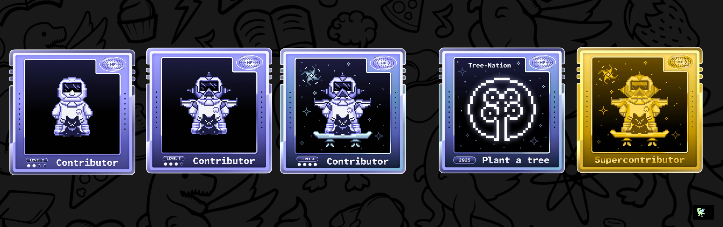 An image of @yourusername's Holopin badges, which is a link to view the full Holopin profile