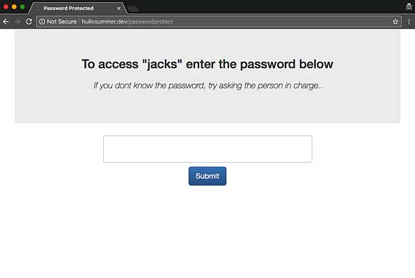 GitHub - saibotk/PasswordProtect: Password Protect Laravel routes using ...