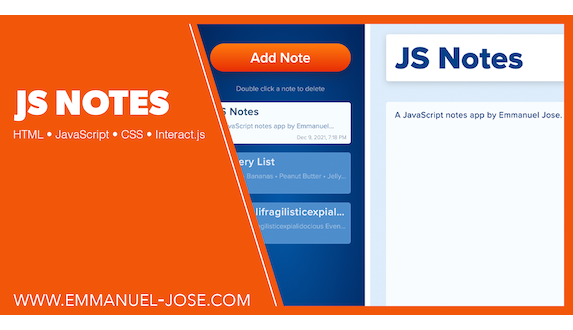 JS Notes. Click to visit.