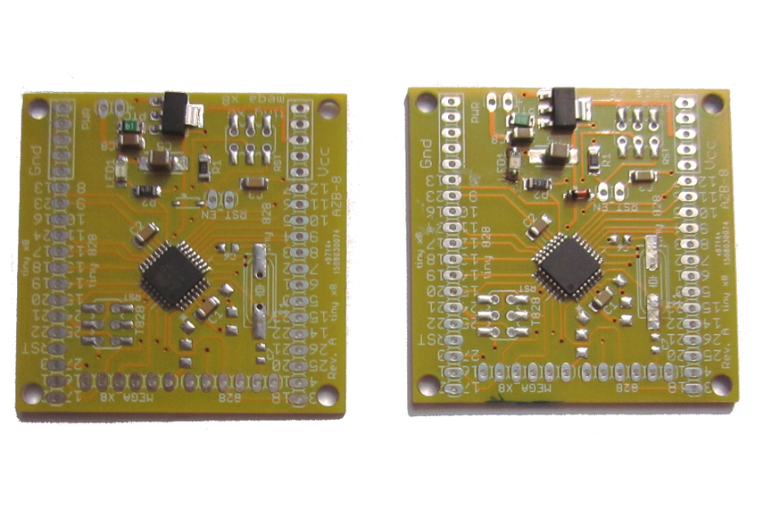 Picture of ATTiny88 boards
