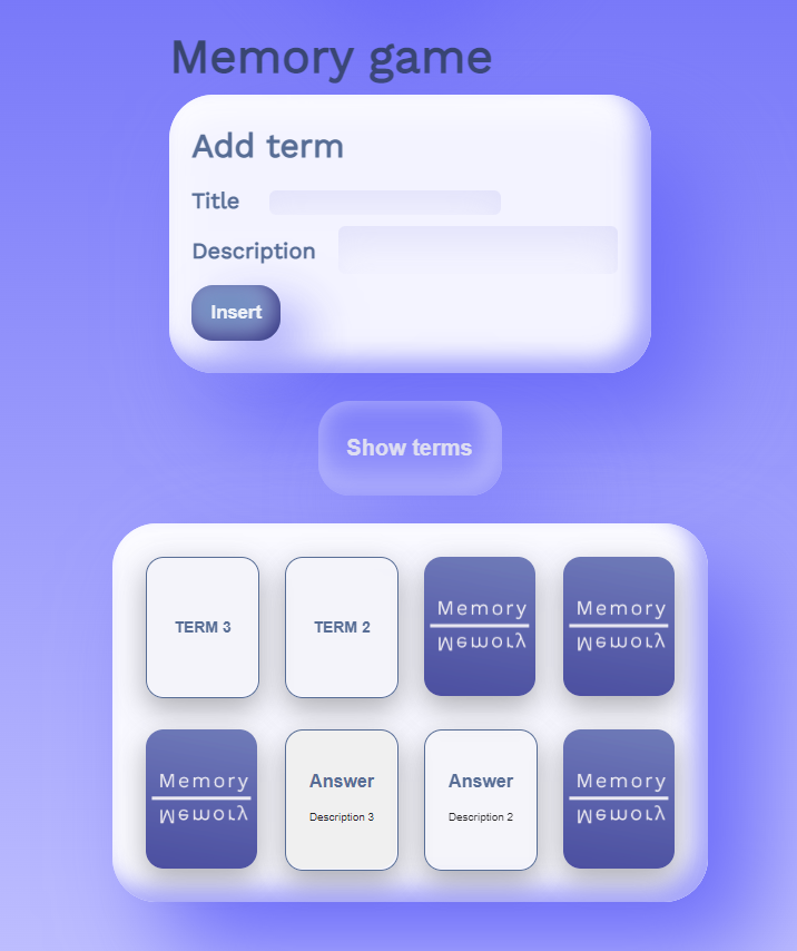 GitHub - dominikgubo/Web-Memory-Game: Simple web memory game · GitHub