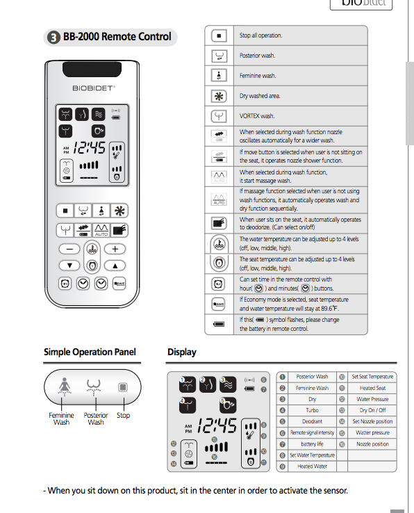 remote control manual screenshot