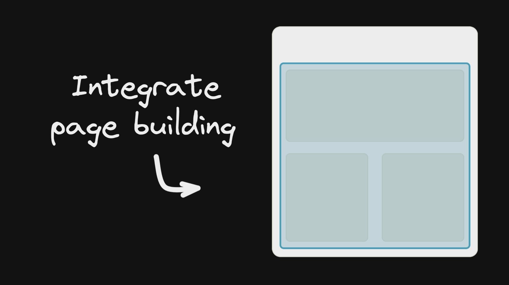 CTA to integrate page buliding