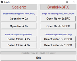 Main ScaleNx program GUI