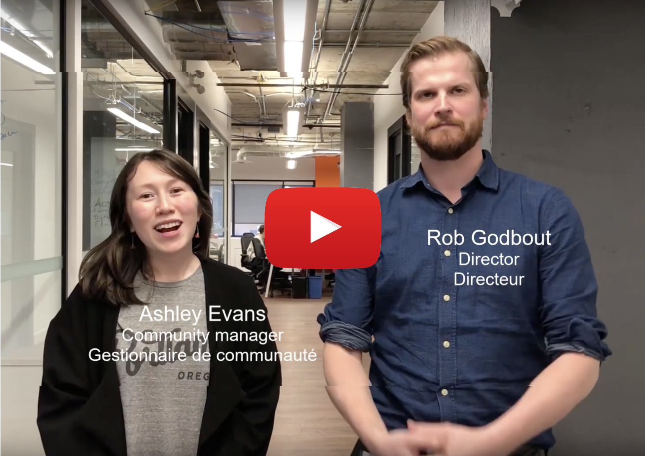 IWindow looking into the Digital Academy's office space.