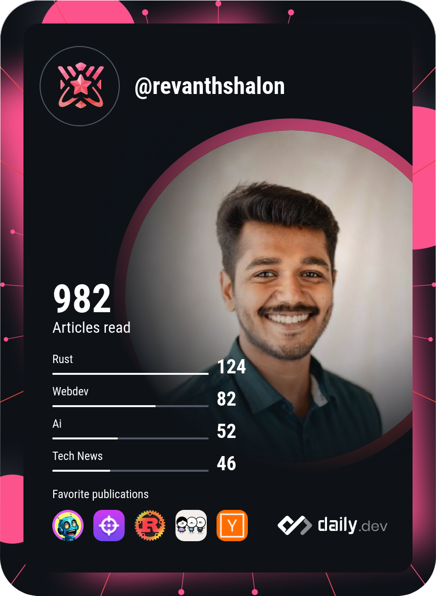 RevanthShalon's Dev Card