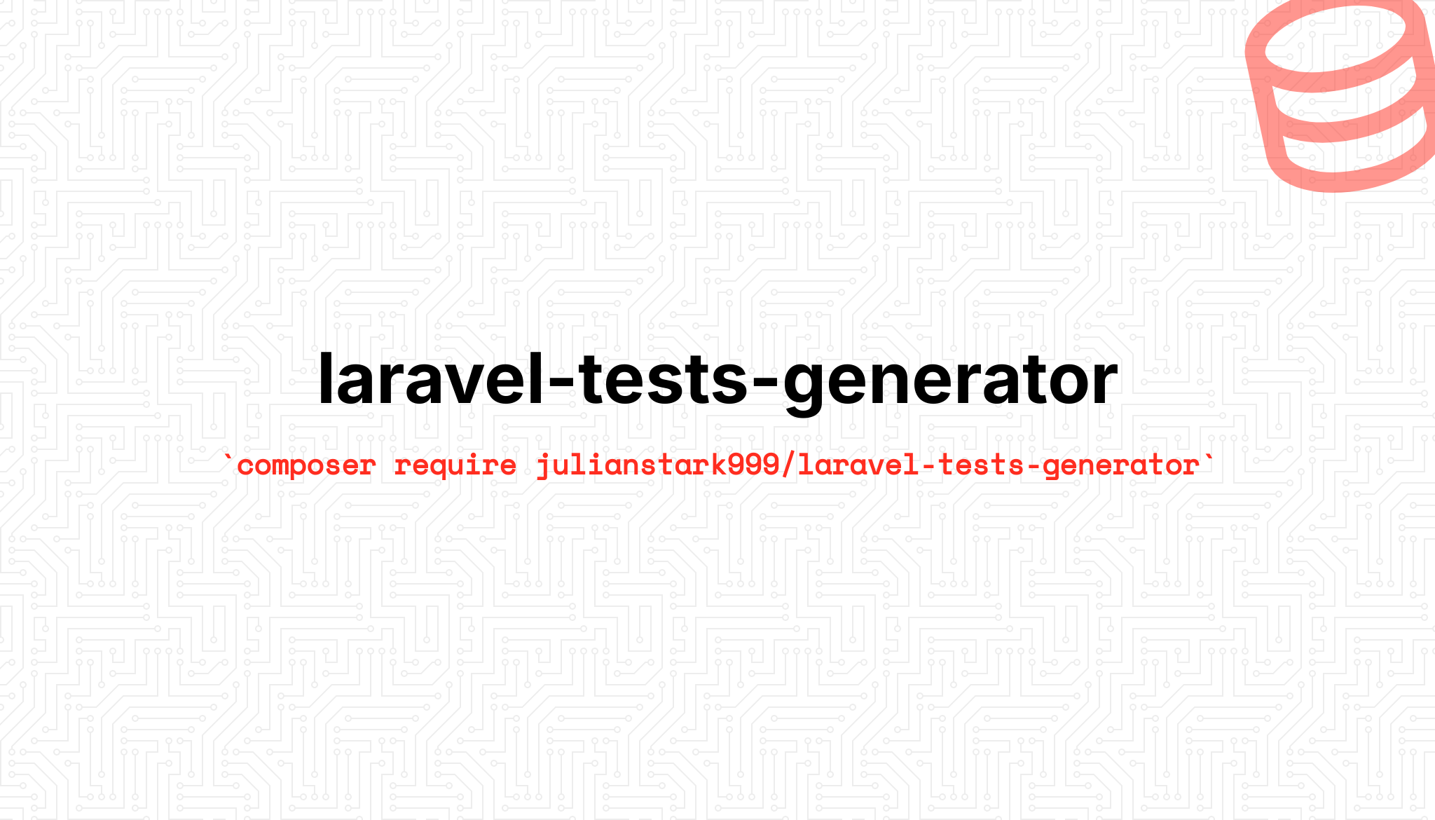 Social Card of Laravel Tests Generator