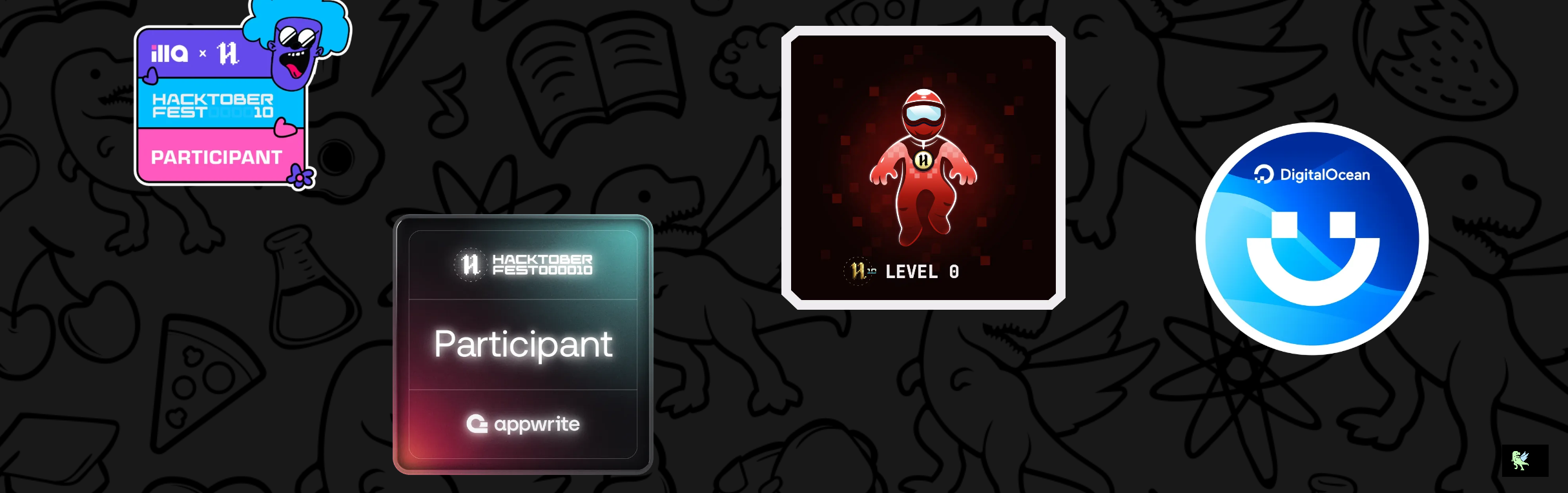 An image of @terminatorss24's Holopin badges, which is a link to view their full Holopin profile