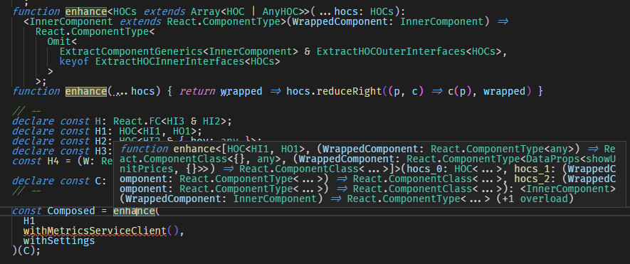 vscode type hint displayed in a tooltip