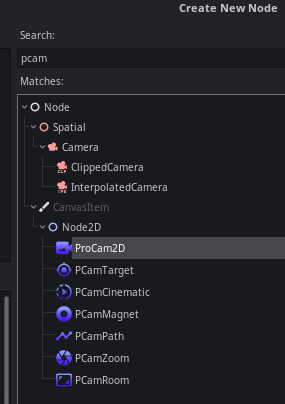 Adding ProCam nodes