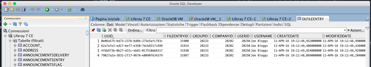 Liferay CE 7 GA1 on Oracle 