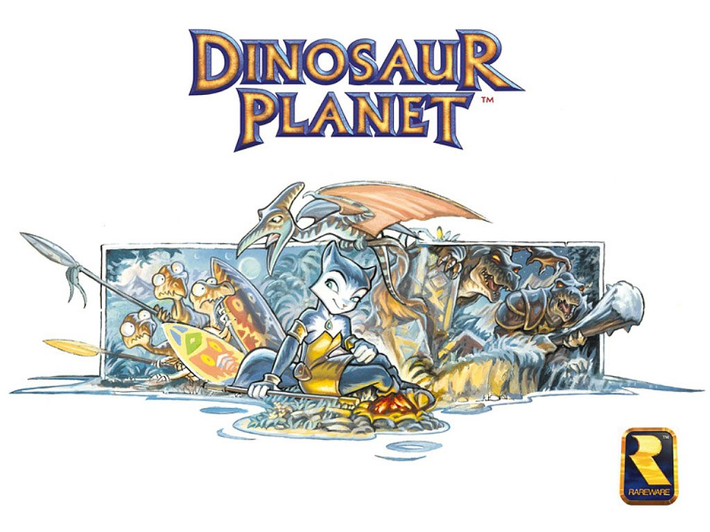 Dinosaur Planet wallpaper from 2000 to promote the game before its transition to the GameCube