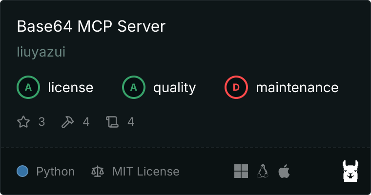 GitHub - liuyazui/base64_server: 🚀 Base64编码解码MCP服务器：支持文本📝和图片🖼️转换，提供工具🛠️ ...