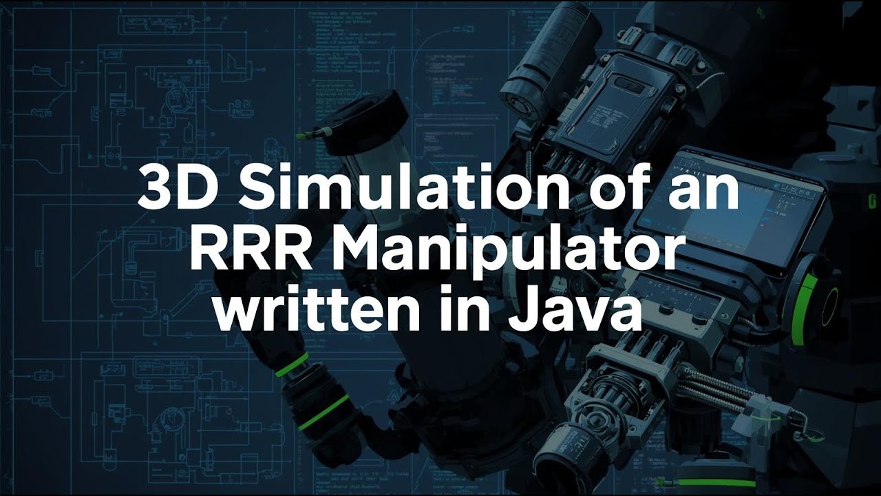 3D simulation of an RRR manipulator in Java