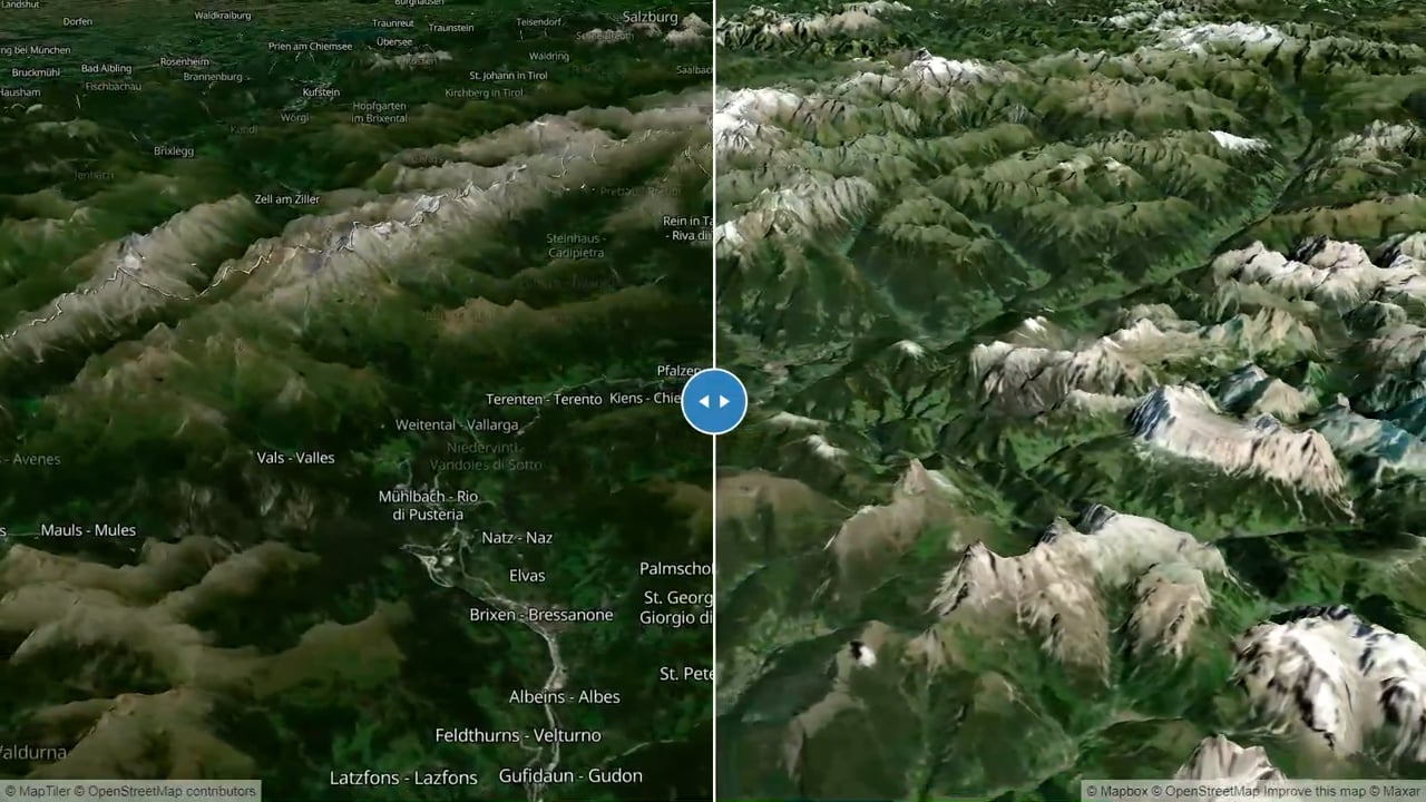 Web-mapping - comparing maplibre and mapbox