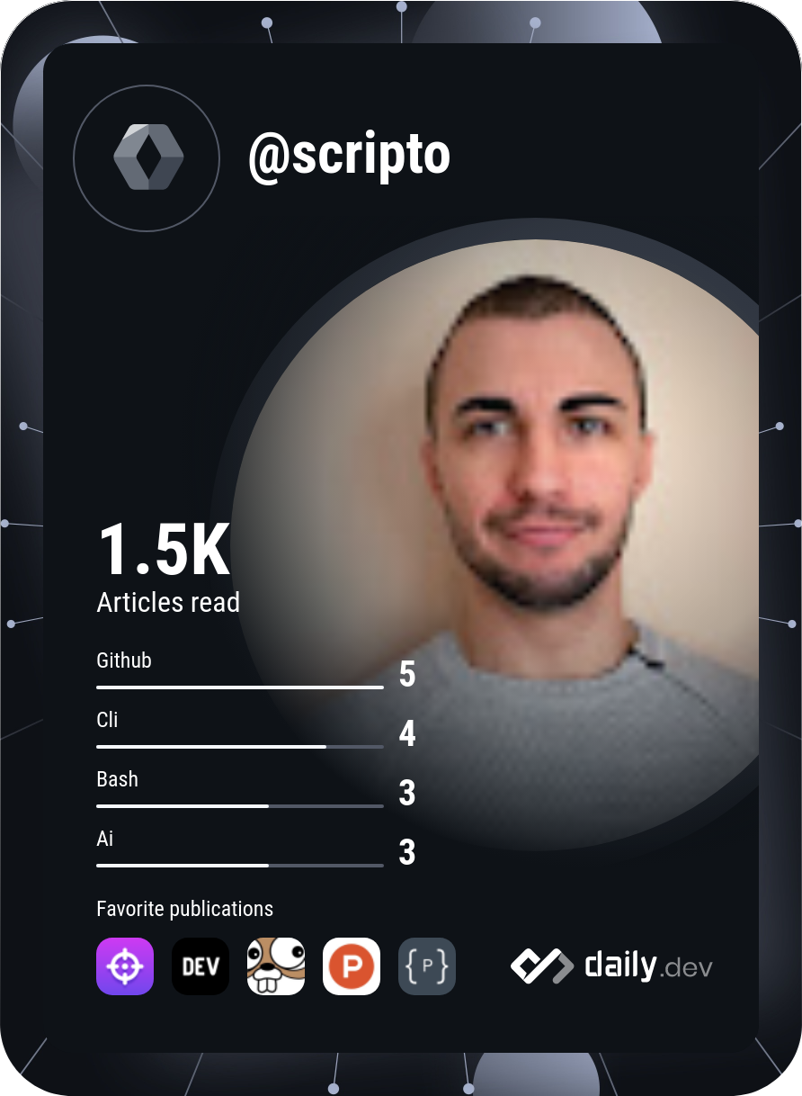 Plamen Ivanov's Dev Card