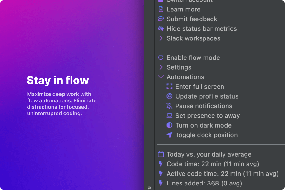 Code Time Flow Mode