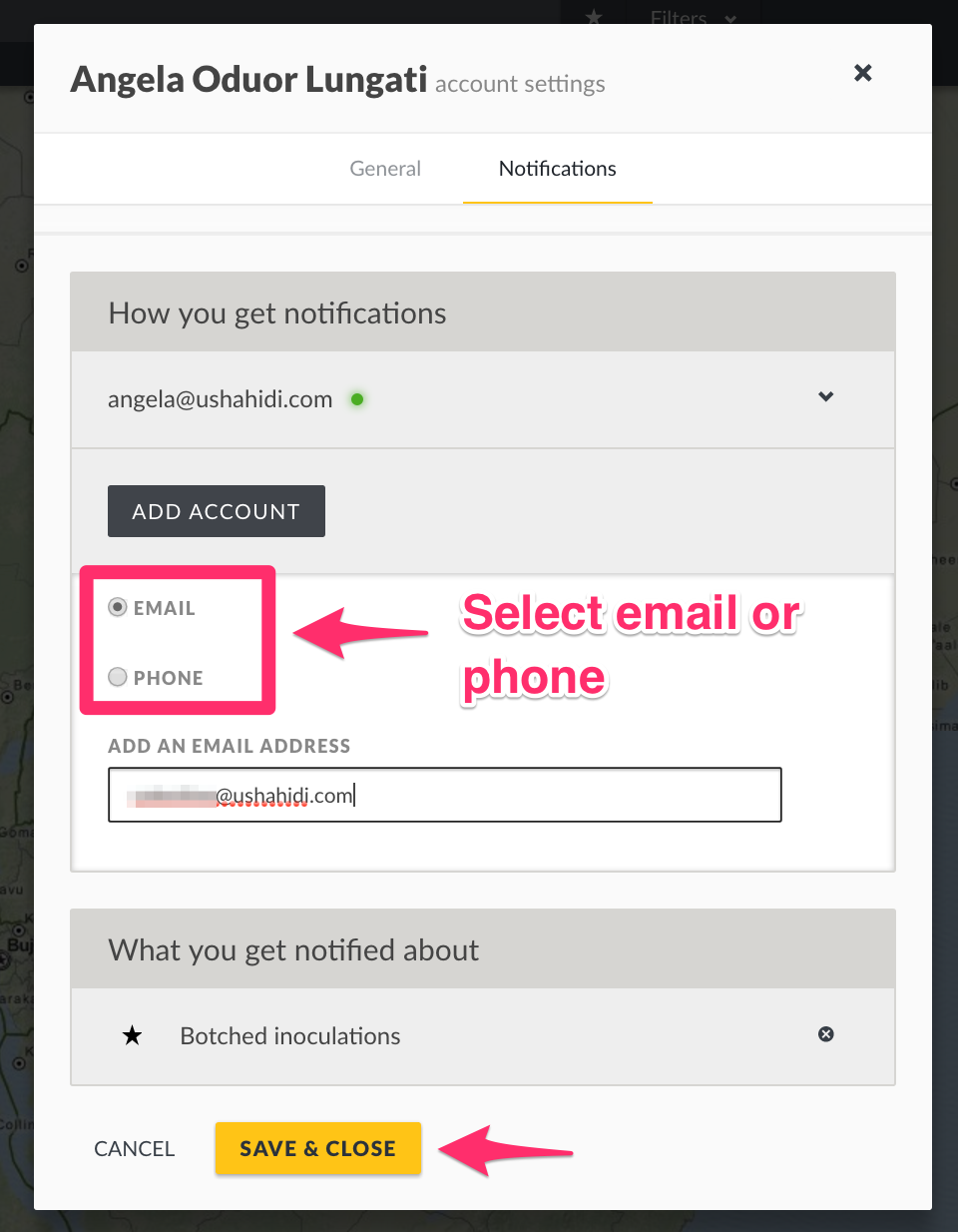 Adding secondary contact information like Phone or other Emails.