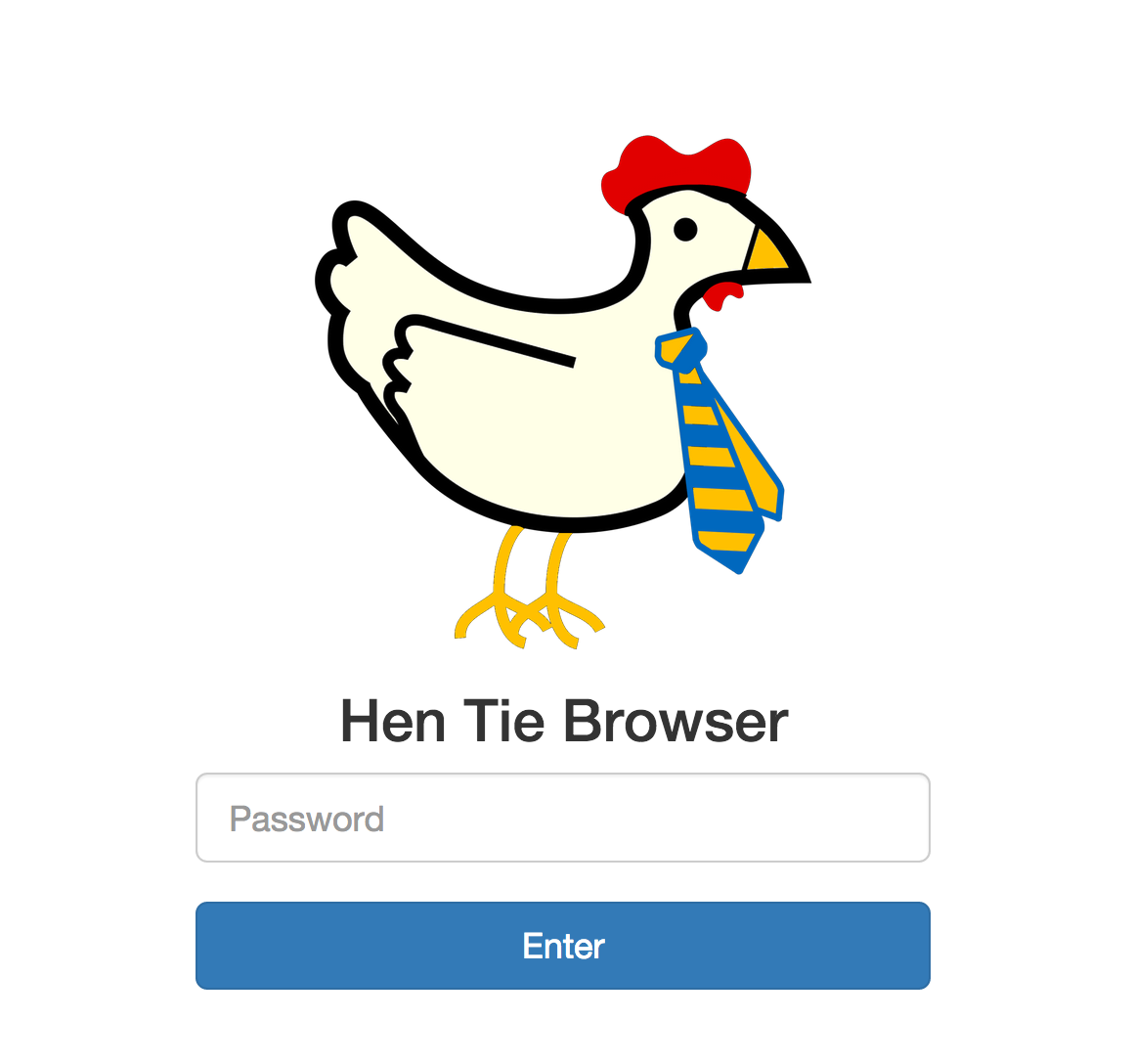 Hen Tie File Browser Authentication