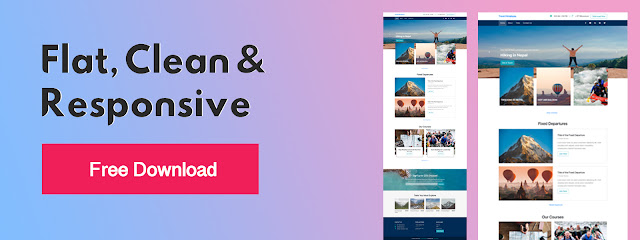 Free Travel Website Template Download