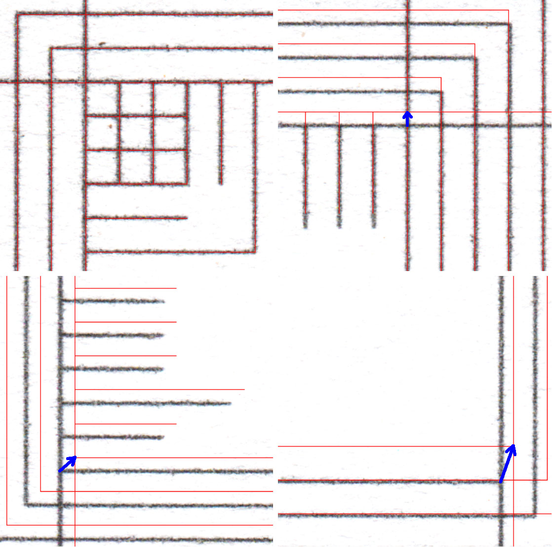 Adjustements of scanned grid