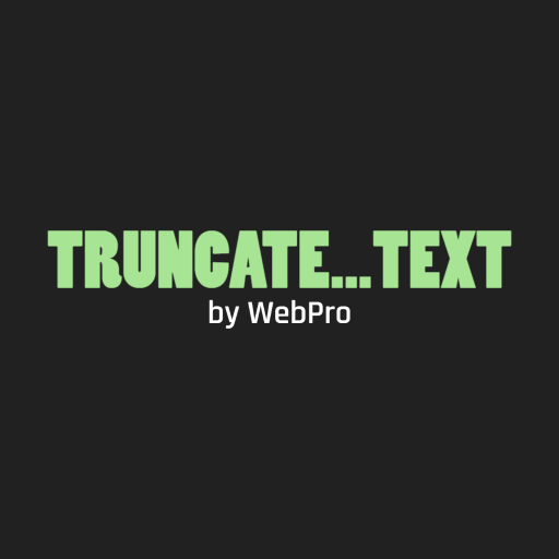 Truncate Text WordPress Plugin